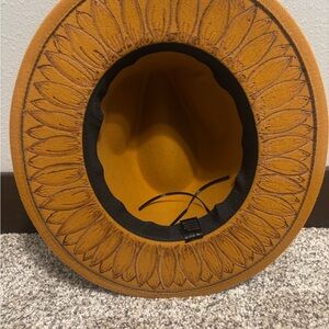 Terra cotta sunflowers hat